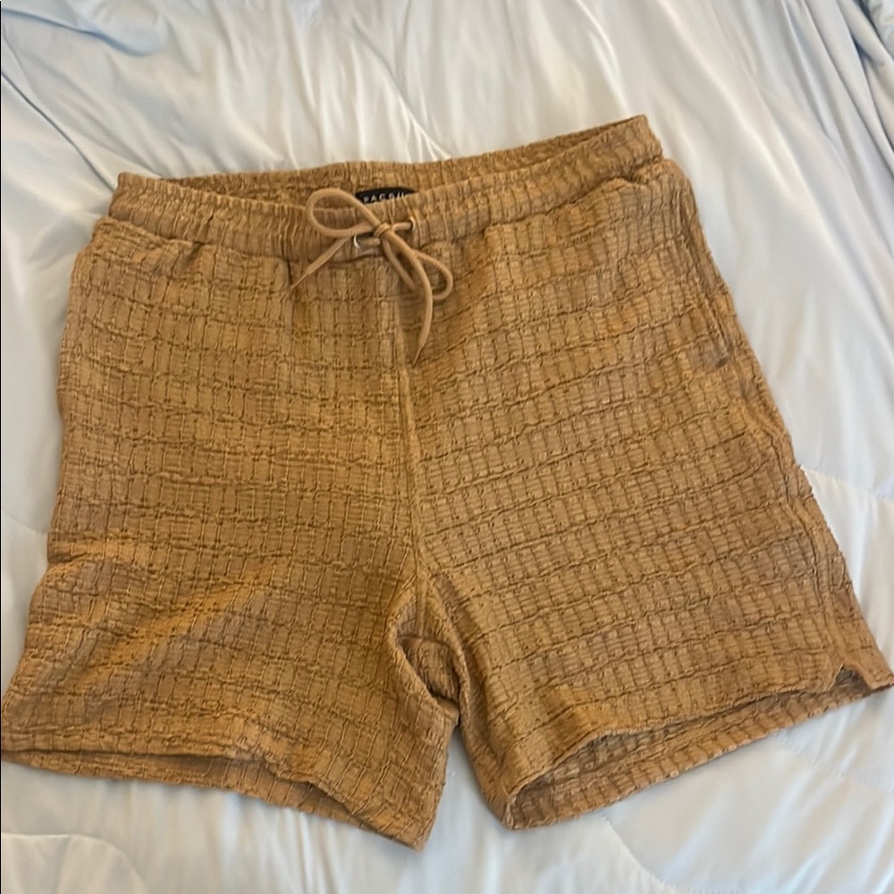 Pacsun Brown Textured Shorts